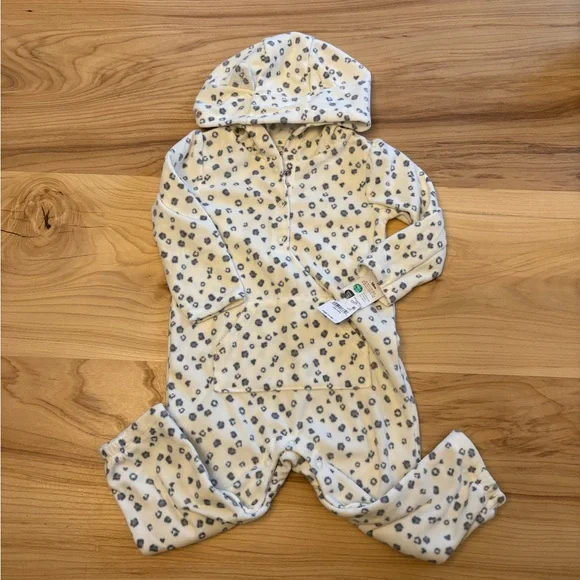Cheetah pattern sleeper with hood - Picture 1 of 8